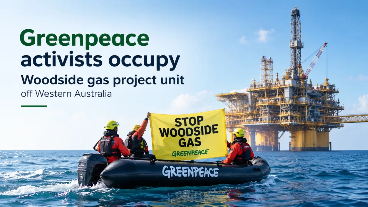 Greenpeace Woodside Protest
