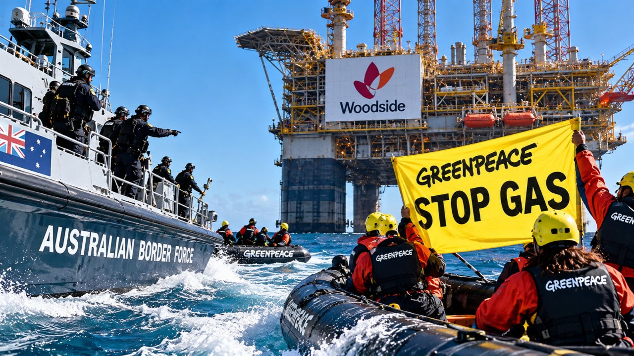 Greenpeace’s Woodside Platform Protest