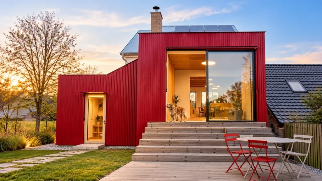House With a Red Addition